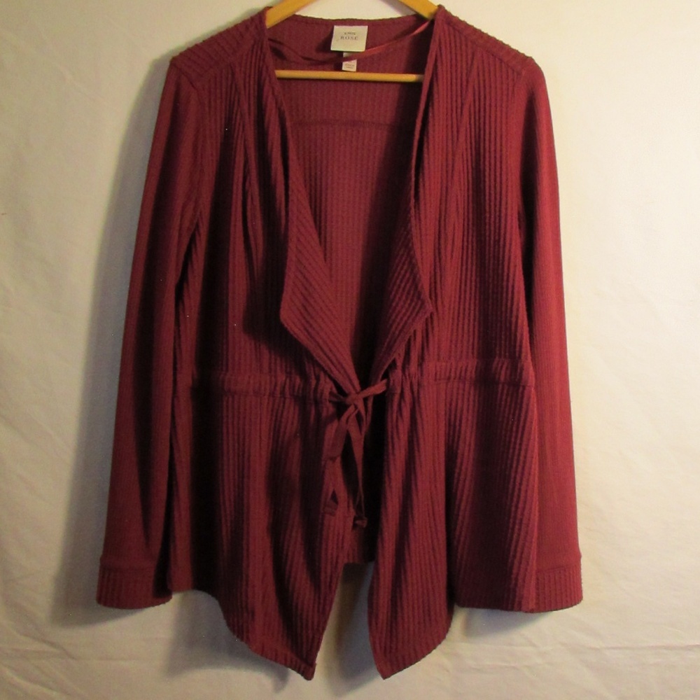 Knox Rose Burgundy Tunic Top